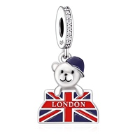 Perles en argent sterling 925, tour de l'horloge Big Ben de Londres, Royaume-Uni, compatibles avec les bracelets de marque originaux, pour la fabrication de bijoux pour femmes