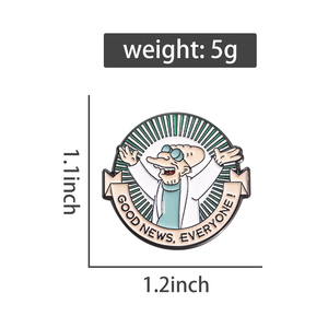 Buone notizie <span class=keywords><strong>per</strong></span> <span class=keywords><strong>tutti</strong></span> spilla smaltata con spilla in smalto - Product Image 6