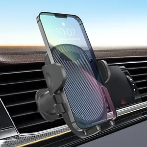 Toptan cep telefonu araç tutucu braket-Evrensel özel 360 derece dönebilen hava firar cep telefonu standı ayarlanabilir araç telefonu montaj braketi cep telefonu araba için tutucu 