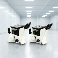 Inverted Metallurgical Microscope with Metallurgical Image Analysis Software Equipped with Dark / Bright Field Objective