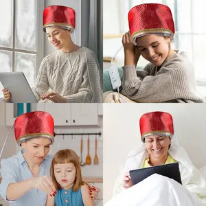 Gorro de vapor para el cabello, gorro eléctrico para calentar el cabello, gorro de <span class=keywords><strong>tratamiento</strong></span> térmico, gorro impermeable con autocalentamiento, SPA, cuidado nutritivo para el cabello - Product Image 6