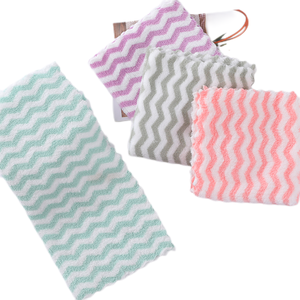 Tùy Chỉnh Mô Hình Làm Mát Khăn Dệt Vuông Túi OPP + Carton Dùng Một Lần Sọc Sợi Nhỏ Nhà Bếp Khăn San Hô Lông Cừu Nhà Bếp Xe - Product Image 3