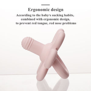 Sıcak satış Bpa ücretsiz bebek bebek silikon Teethe emzik yeniden kullanılabilir güvenlik emzik klip tutucu toptan - Product Image 4