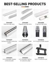 SVN-8613 AA Lampe LED à pilier conducteur à insertion horizontale pour cuisine/placard/vitrines
