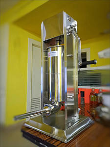 Máquina de llenado de salchichas manual, comercial, pequeña, enema, embutidor de salchichas - Product Image 6