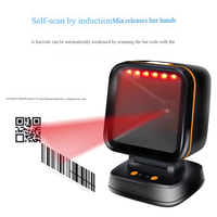 Lecteur de Codes-Barres Omnidirectionnel 2D, Scanner de Bureau QR Code pour Supermarché, avec Détection Automatique Data Matrix PDF417