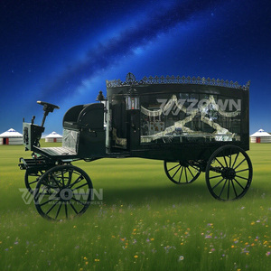 Lanterne décorative royale antique à roues à rayons pour cortège funéraire - Product Image 3