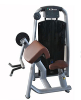 Máquina de curl de bíceps sentado con carga de placas LZX Fitness, la más popular para gimnasios comerciales, modelo Three Horns Arm