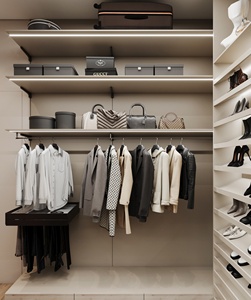 Muebles de Dormitorio y <span class=keywords><strong>Vestidor</strong></span> Modernos, Ecológicos, de Madera Maciza y Duradera, con Puertas de Vidrio para Oficina en Casa - Product Image 6