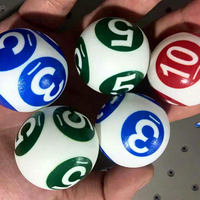 Machine professionnelle de boule de Bingo de Logo personnalisé 1-75 balles de loterie balles de Tennis de Table pour une utilisation de Match impression personnalisée