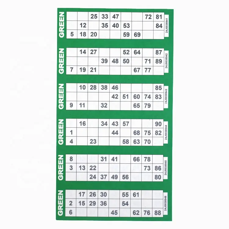 Manufacture Custom Bingo Board Printable Number Bingo Cards American Games Mixed Color Bingo Game Set