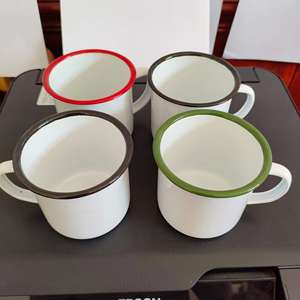 แก้วกาแฟเคลือบแบบกำหนดเองขนาด 12 ออนซ์ ขายส่ง สำหรับการเดินทางกลางแจ้ง แคมป์ปิ้ง ทนความร้อนสูง ลายดอกไม้สไตล์อินส์ - Product Image 3