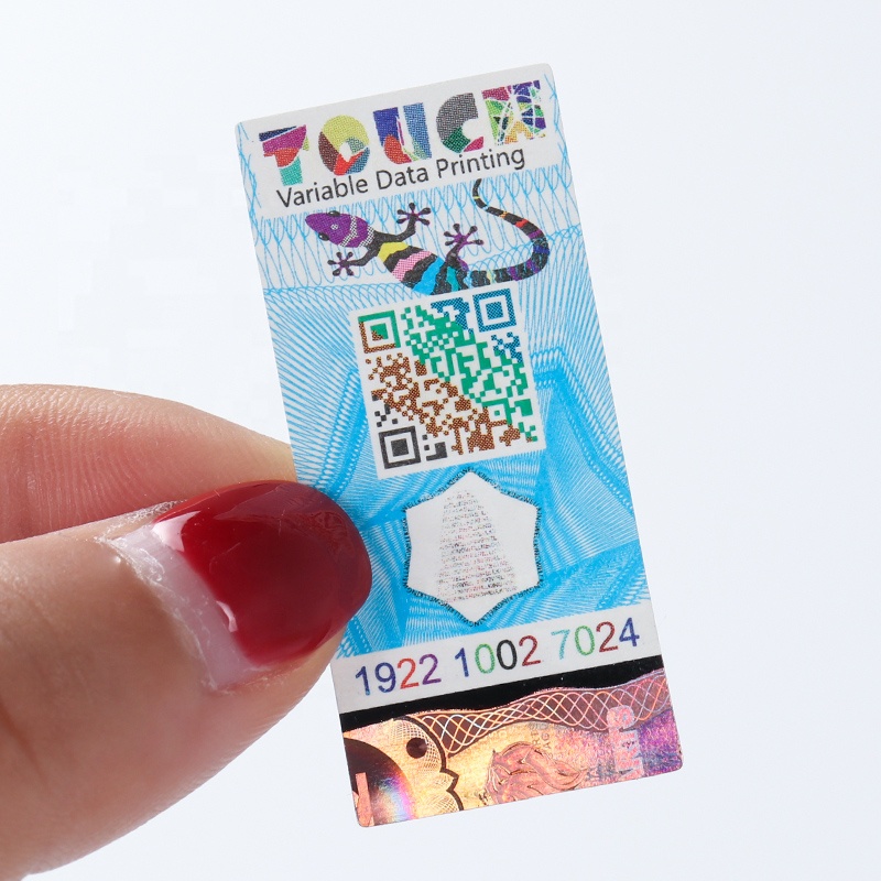 Variable Data Printing Color Label Thermal Print Roll 3d Barcode Hologram Label