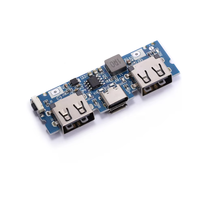 Module de suralimentation DIY pour carte mère de batterie externe avec port de charge Type-C et double USB, 5V 2.4A