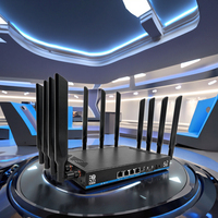 ZBT Industrial WiFi7 Tri-Band 2.4GHz 5.2GHz 5.8GHz 6GHz Routeur avec VPN Firewall QoS Emplacement pour carte SIM Modules X72/X75