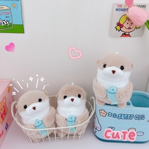 <span class=keywords><strong>Porte</strong></span>-clés en peluche Otter mignons et design, jouets en peluche Otter Kawaii, breloques pour sac à dos, pendentifs de mode - Product Image 3