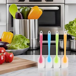21cm nhỏ nhựa mờ Silicone thìa cho Bánh Ngọt Bánh & bơ nấu ăn nhà bếp nướng công cụ Đóng gói trong thùng carton - Product Image 5
