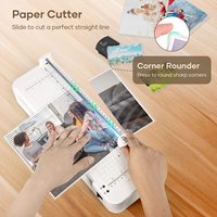 Machine à plastifier 3-en-1 A3 en gros, la plus vendue, pour plastification à chaud et à froid, avec découpeuse de papier intégrée pour photos et menus