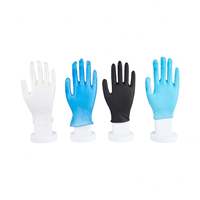 Gants en nitrile de haute qualité, durables, super élastiques, de qualité alimentaire, sûrs, gants en nitrile jetables pour l'inspection de la santé
