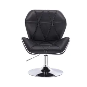 Fabricante Fornecedor Preço por atacado Altura ajustável PU Leather Metal Base Salon Chair