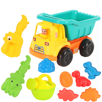 Jouets de plage multifonctionnels en plastique durable, 10 pièces, style estival pour enfants, outils de creusement de sable d'extérieur avec moule