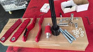 Suspensión para Patinete Eléctrico, Tamaño Abierto 135mm 150mm, Brazo de Horquilla Delantero y Trasero y Mecanismo de Plegado para Patinete de 10 y 11 Pulgadas - Product Image 6