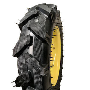 5,00-12 Ruedas de goma <span class=keywords><strong>para</strong></span> tractor pequeño, neumático de montaje con tubo equipado con llanta de acero, uso de disco de rueda <span class=keywords><strong>para</strong></span> tractores que caminan - Product Image 1