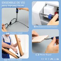 UFTOOLS Ensemble de 170 embouts magnétiques pour tournevis, pour la réparation de téléphones et d'ordinateurs