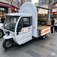 Tricycle électrique de restauration mobile avec batterie amovible, certifié CE, entièrement équipé, directement de l'usine OEM, pour la restauration en extérieur