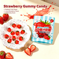 Candy Bulk Wholesale OEM/ODM Custom Private Label 3D Fruit Shape Gummy Candy Fruit Flavor Sweet Soft Chewy Candy
