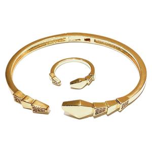 Conjunto de Pulseras de Diamantes, Oro de 18K, Diamantes Sintéticos, Diseño de Serpiente, Joyería para Mujer, Regalo, Uso Diario - Product Image 5