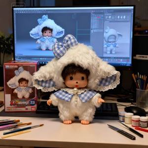 Muñeca de Peluche Mon <span class=keywords><strong>Kiki</strong></span> Chicaboo Chhichi, Juguetes de Peluche de 15 cm, Bebeleri Peluche - Product Image 1