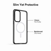 Étui magnétique Samsung Galaxy S25 Ultra, coque transparente en acrylique de 1,5 mm, impression UV, design personnalisé, protection fine