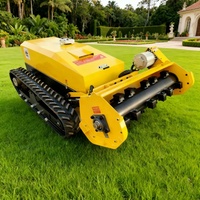 Tondeuse robotisée à fléaux télécommandée pour jardin et verger, tondeuse à gazon tout-terrain pour la coupe des mauvaises herbes et des arbustes