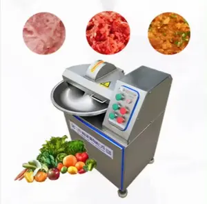 Industrial Food Cutter 40 80 125 Liters Vegetable Meat Bowl Cutter Chopper Price / Plough Cutting Mixer