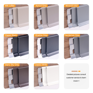 Sockelleiste Ohne Nagel Ultra Dünn Verschleißfest Wasserdichtes Material Qualitäts-PVC Aluminiumlegierung Sockelleiste für Alle Bereiche - Product Image 3