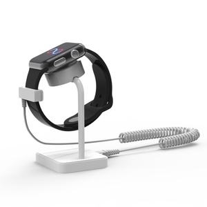 Tocvue White Apple Watch Stand Anti-Theft 90dB <b>Alarm</b> Motion Sensor Safety Display Built-in Charging Durable ABS Plastic Infrared - Product Image 2