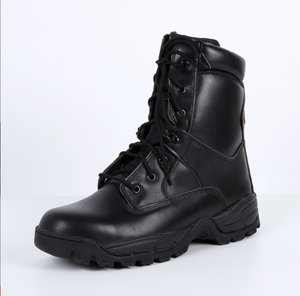 DFJ0117 Botas de Selva Negras de Cuero Genuino de Vaca - Product Image 1