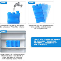 Produits les plus vendus 2025 Usine En Gros Personnalisé Brique De Glace Bouteille Refroidisseur Gel Vague Forme Glacière