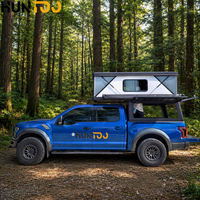 Huntoo Custom Hard Popup Truck, Tente de camping pop-up à coque rigide pour camion, Camper Overland pour camion à coque rigide, Camper Hiatus pour camion