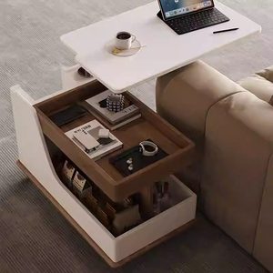 Tavolino da Salotto, Arredamento per la Casa, Tavolino Laterale in <span class=keywords><strong>Legno</strong></span>, Tavolino dal Design Moderno, Tavolino con Pannello in <span class=keywords><strong>Legno</strong></span> - Product Image 3