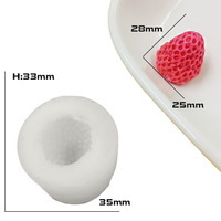 Moule en silicone pour chocolat aux fruits miniatures, fraise, litchi, ananas, citron, melon, fabrication artisanale de bougies, moule à presser