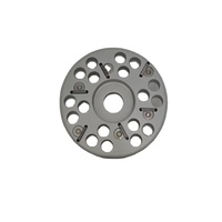 Pulaisen Tête de coupe électrique en alliage d'aluminium pour sabots, 4/6 têtes, instrument vétérinaire pour le soin des bovins, des chevaux et des ânes, facile à utiliser