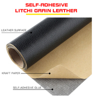Simili cuir PVC à rayures, souple, imperméable, résistant aux taches, auto-adhésif, écologique, décoratif pour canapé, sac, rembourrage