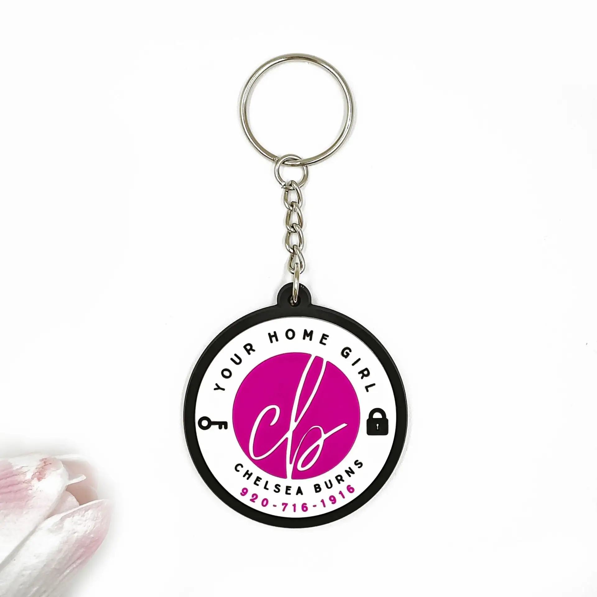 Thấp moq tùy chỉnh thương hiệu logo Silicone Keyring làm bằng nhựa tùy chỉnh mềm 2D/3D cao su PVC Keychain cho quà tặng