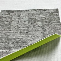 Naylon 60x60 Kare PVC Kauçuk Tabanlı Ticari Lüks 50x50 Ofis Zemin Halı Karoları