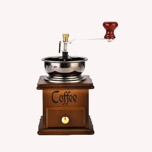 Molinillo de Café Manual Clásico de Madera Antiguo Royaltop, Portátil, para Café de Goteo y Prensa Francesa, con Muela de Cerámica - Product Image 1