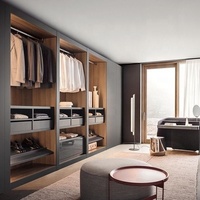 Dressing sur mesure en bois massif, écologique et moderne, livré en kit, livraison en 30 jours, armoire modulaire pour chambre à coucher, rangement en contreplaqué de qualité E1