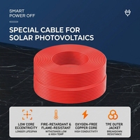 Maßgefertigtes DC-Solarkabel H122Z2-K/PV1-F ISO9001/CCC 4mm2/6mm2 LSZH-Isolierung XLPO-Mantel Industrielles Hochspannungskabel 0,6kV 99,9% Rein