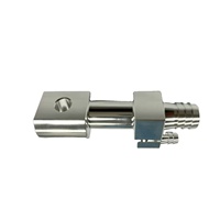 Conector de Refrigeración Líquida de Cobre Rojo Plateado, Conector de Refrigeración Líquida de Precisión Personalizado para Almacenamiento de Energía Renovable